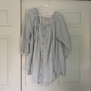 Free People striped S oversized Tunic top